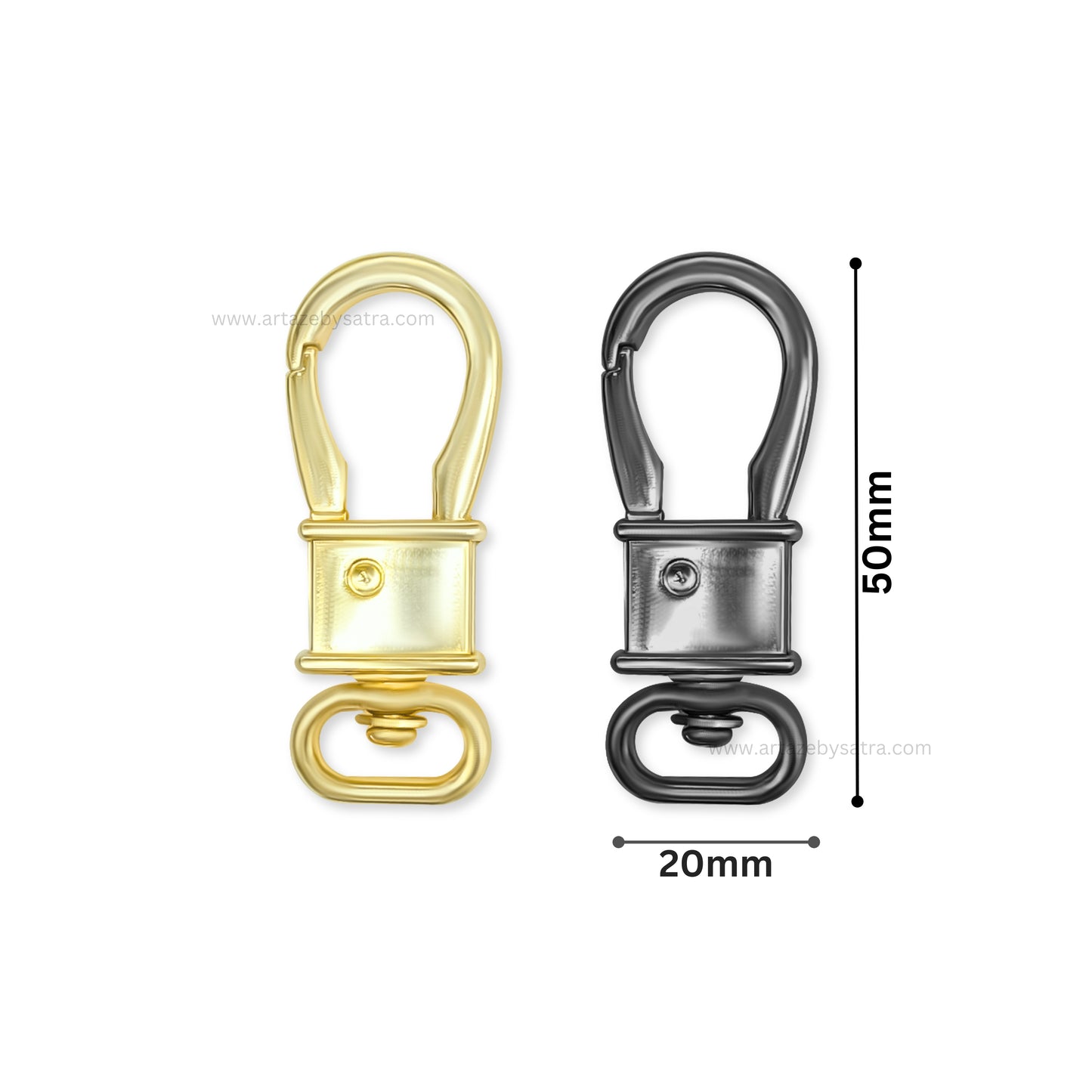 Designer Lobster Claw Clasp | Size : 50mm | Qty : 2pcs | BF39