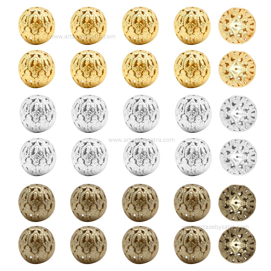 Designer Metal Balls | Size : 20mm | Qty : 500g | MA396