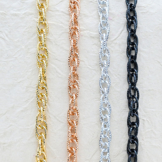 Aluminium Chain | Size : W-10mm H-14mm | Qty : 1mtr | JT-16-57-8