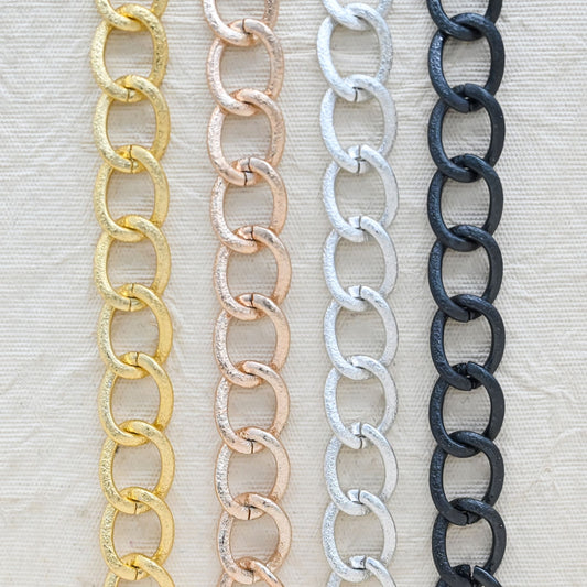 Aluminium Chain | Size : W-16mm H-20mm | Qty : 1mtr | JT-19-35-31