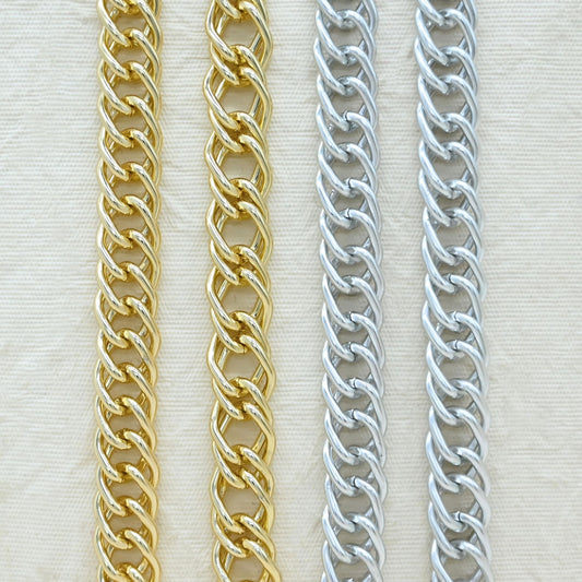 Aluminium Chain | Size : W-14mm H-19mm | Qty : 1mtr | JT-19-35-22