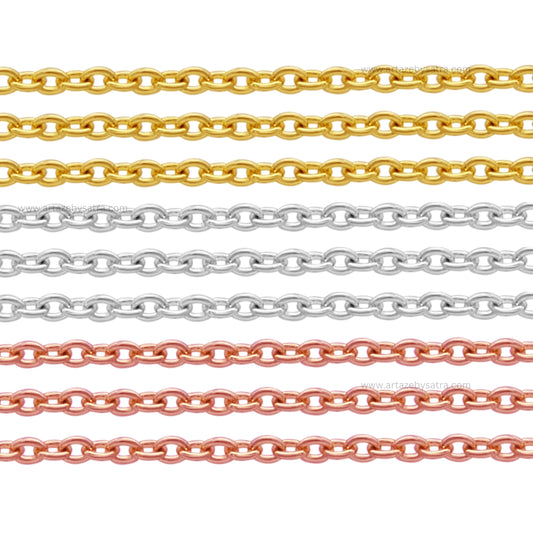 Iron Ready Chain Bracelet-18k Gold Polished | Size : 9inch | Qty : 1pc | B16