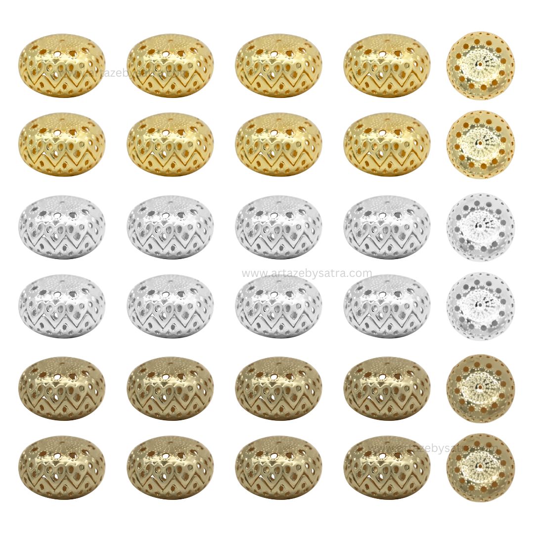Designer Metal Balls | Size : 22mm | Qty : 500g | MA394