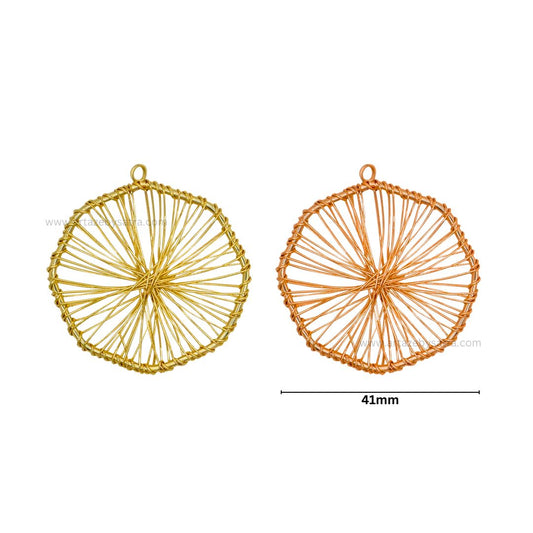 Wire Jewelry Design | Size : 41mm | Qty : 10pcs