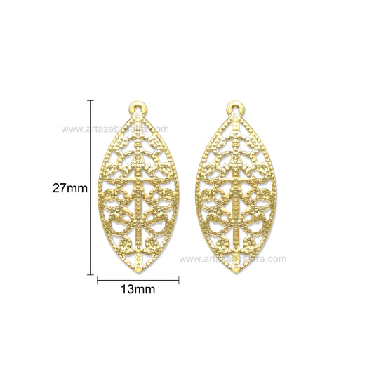 1 Hole Metal Art | Size : 27mm | Qty : 50pcs | MA366