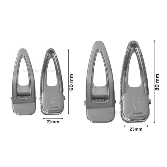 Alligator Nickle Hair Clip | Qty : 10pcs | HA02