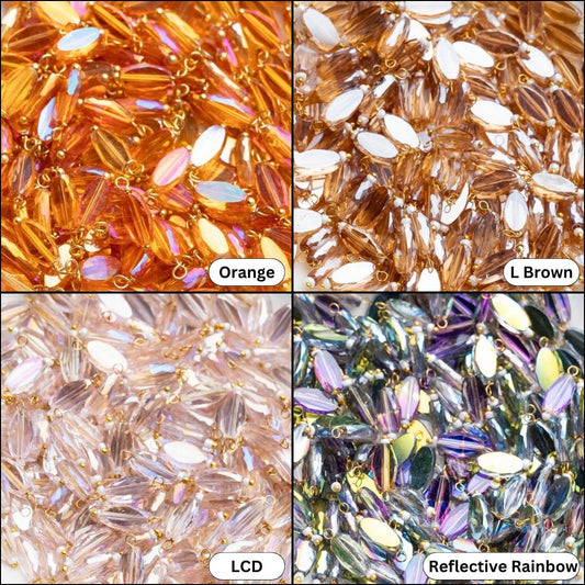 Rainbow Lariya Glass Beads | Size : 10mm | 20pcs