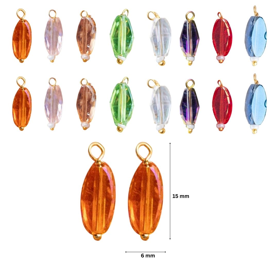 Rainbow Lariya Glass Beads | Size : 10mm | 20pcs