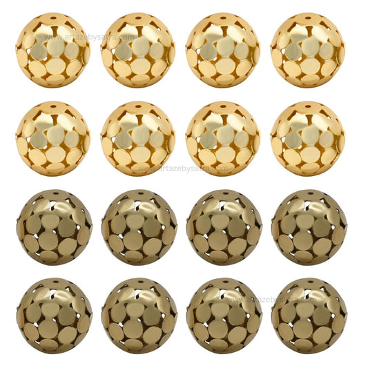 Designer Metal Balls | Size : 24mm | Qty : 500g | MA391