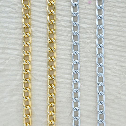 Aluminium Chain | Size : W-7mm,8mm | Qty : 1mtr | JT-14-43-7