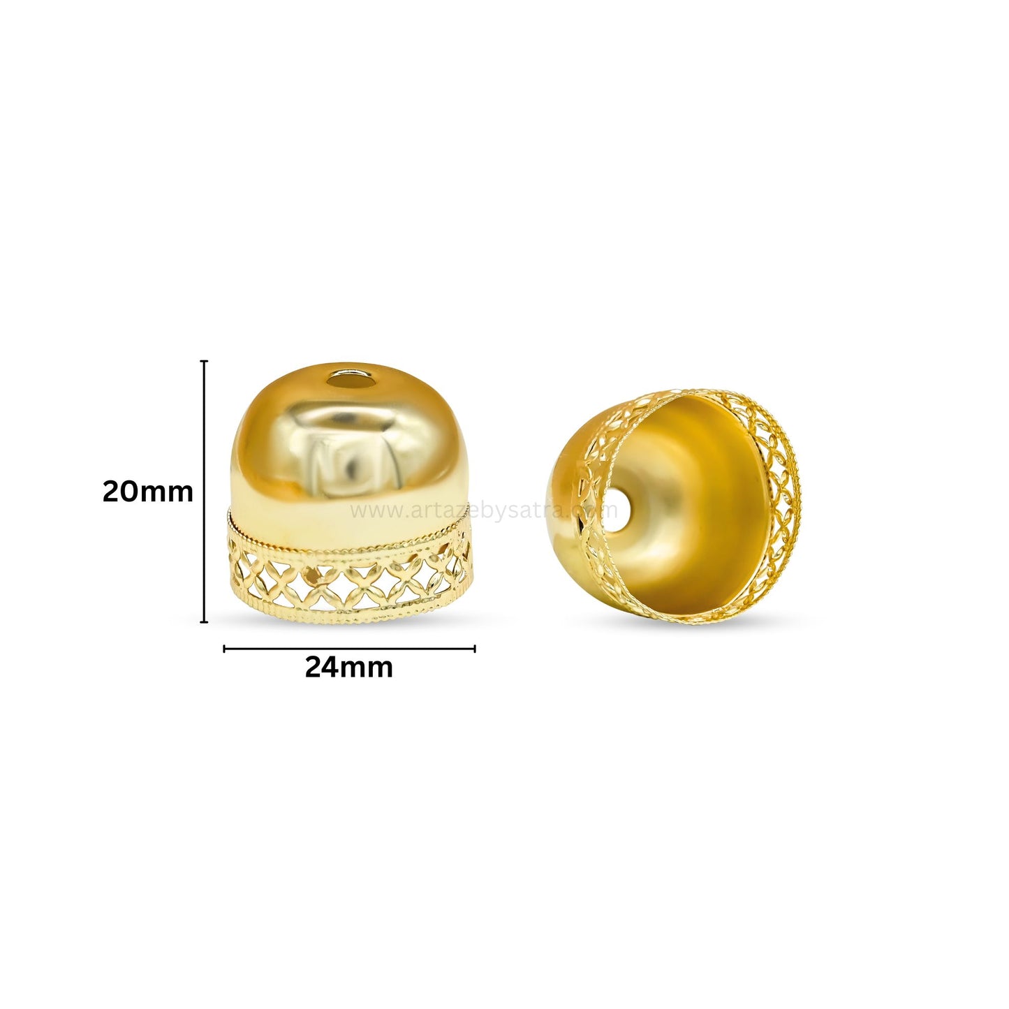 Jhumar Wati | Size : H-20mm W-24mm | Qty : 24pcs | JW01