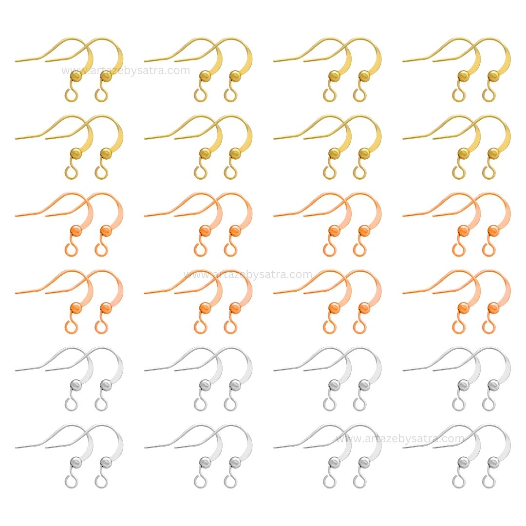 Brass Fish Hook (High Quality) | Size : 15mm | Qty : 20pcs | BF110