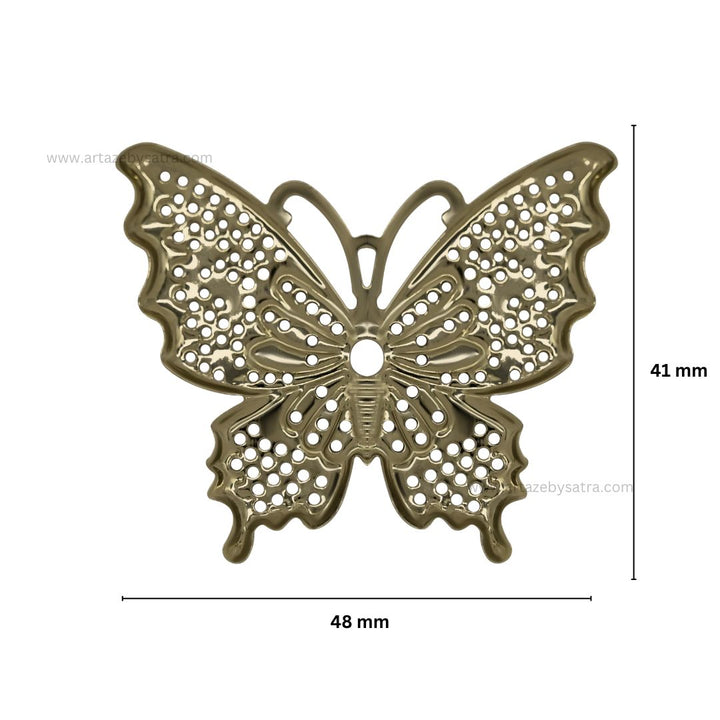 Butterfly Metal Art | Size : 41mm | 20pcs | F-7-4 | MA05