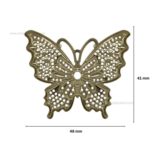Butterfly Metal Art | Size : 41mm | Qty : 20pcs | F-7-4 | MA05