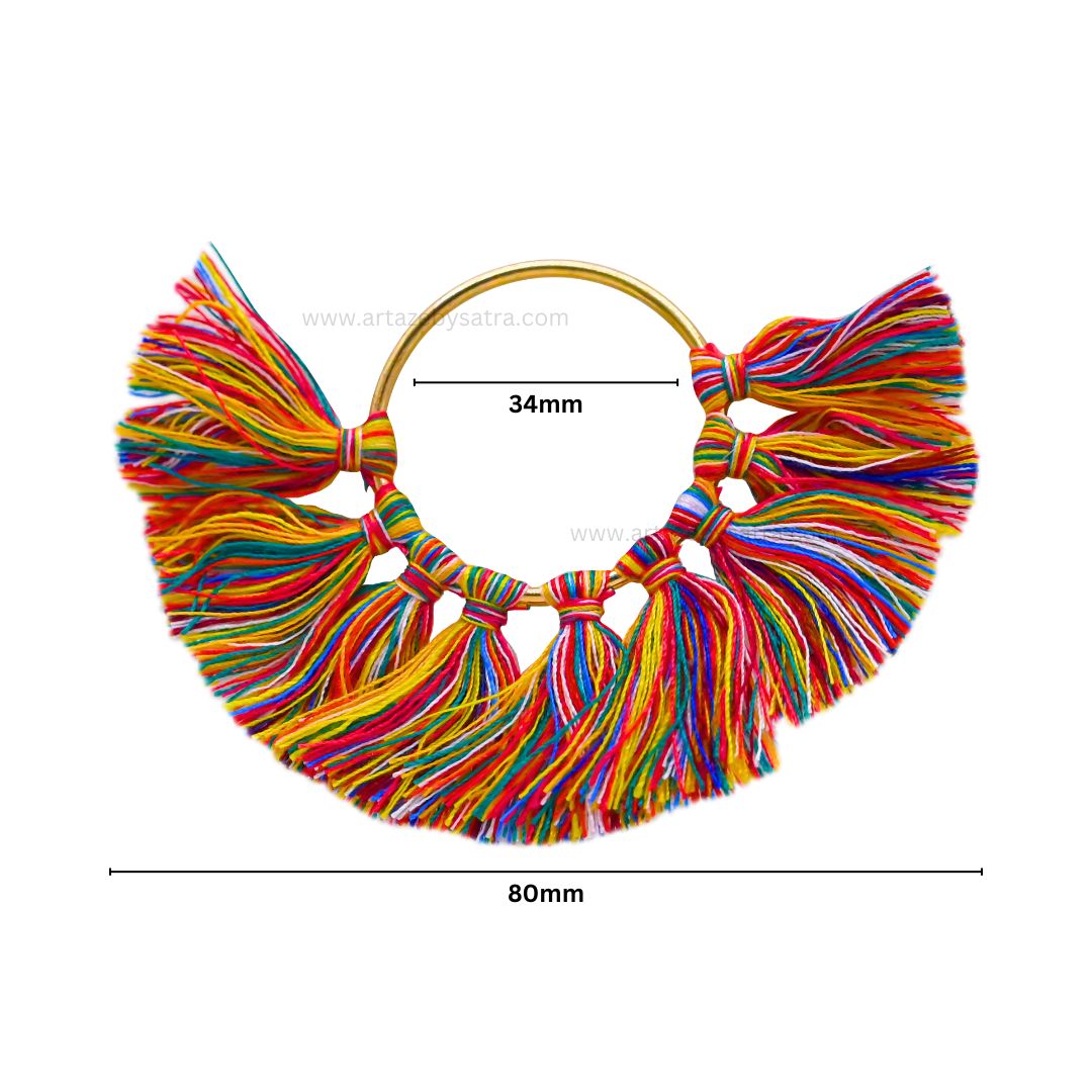 Ring Tassel | Length : 34mm | Qty : 2pcs | T13