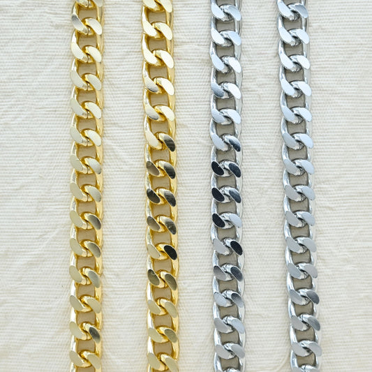 Aluminium Chain | Size : W-10mm H-14mm | Qty : 1mtr | JT-19-35-12