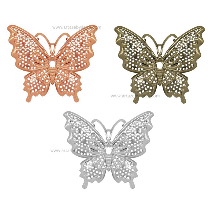 Butterfly Metal Art | Size : 41mm | 20pcs | F-7-4 | MA05