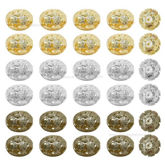Designer Metal Balls | Size : 25,30mm | Qty : 500g | MA389