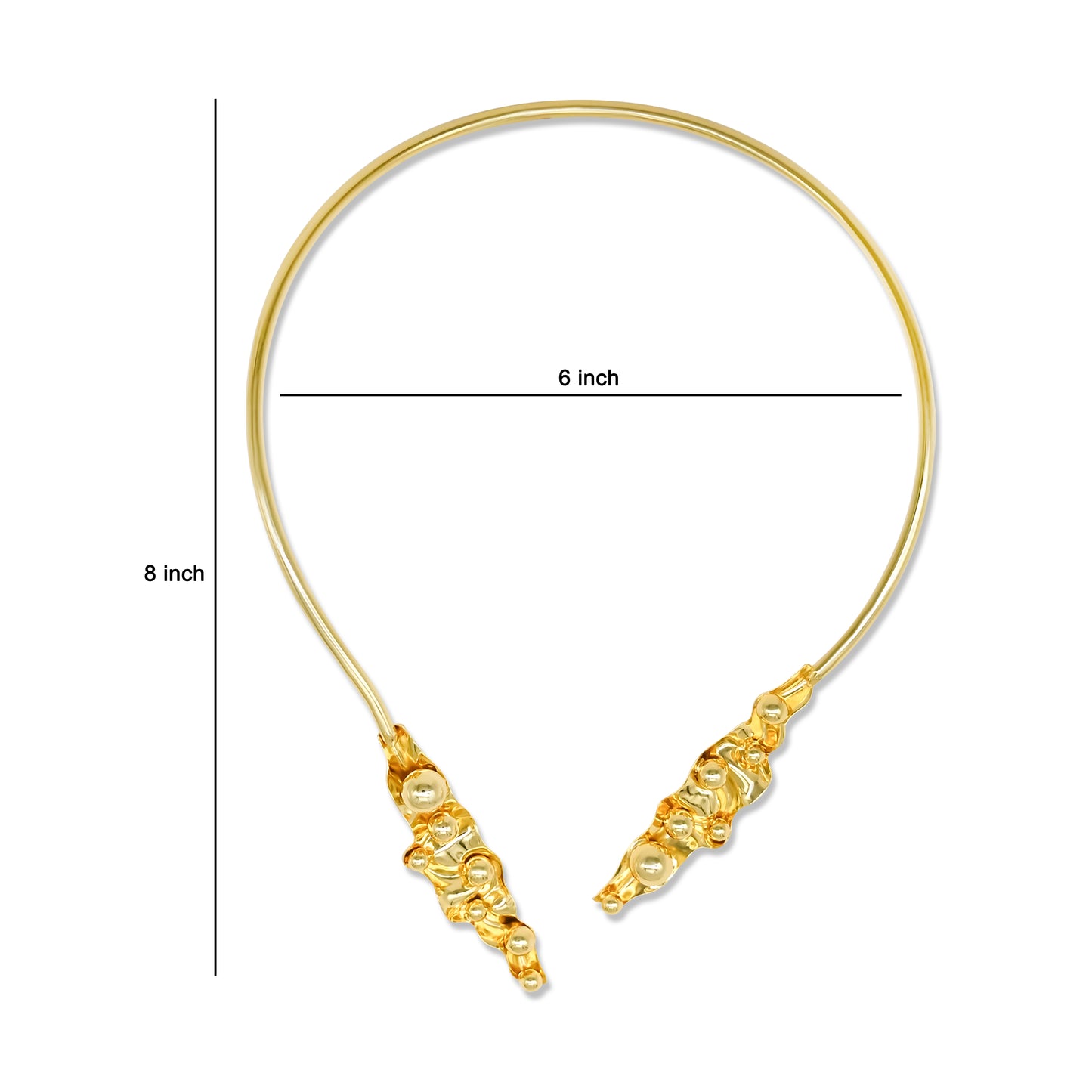 Brass Designer Choker | 18k Gold Plated (High Quality) | Qty : 1pc | DC74