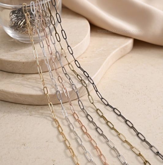 Iron Chain (Indian Plating) | Size : 4x11mm | IP07