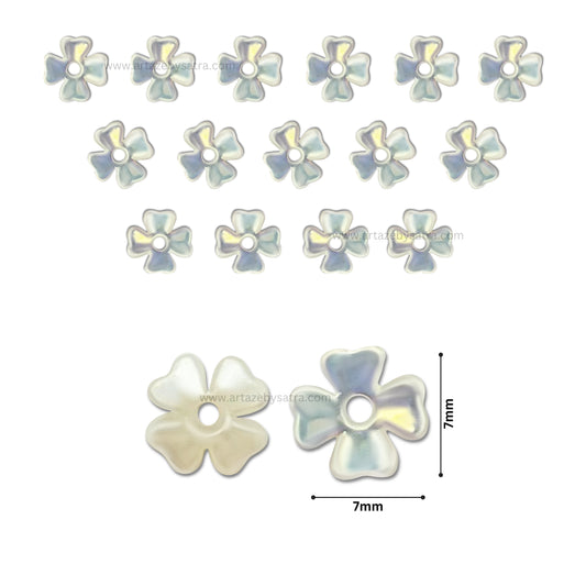 Flower Hair Accessories | Size : 7mm | Qty : 50pcs | PB259