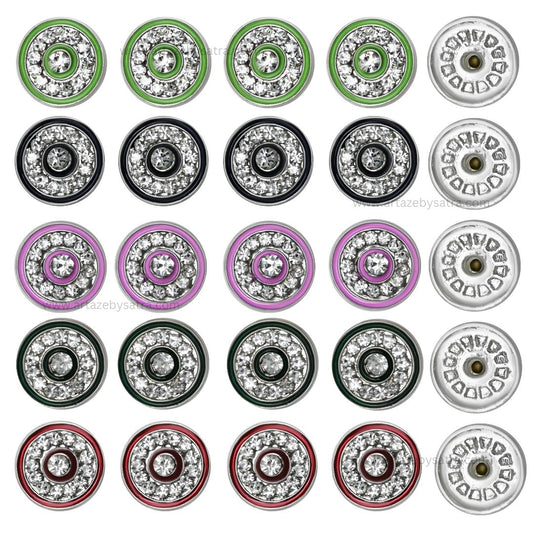 Round Silver Polish Meenakari Beads | Size : 21mm | Qty : 6pcs | MKB35