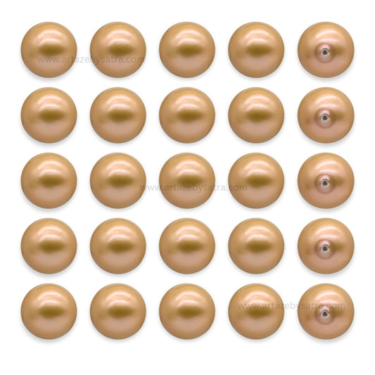 Matt Round Shape Plastic Beads (1 Hole) | Size : 20mm | Qty : 6pcs | PB206