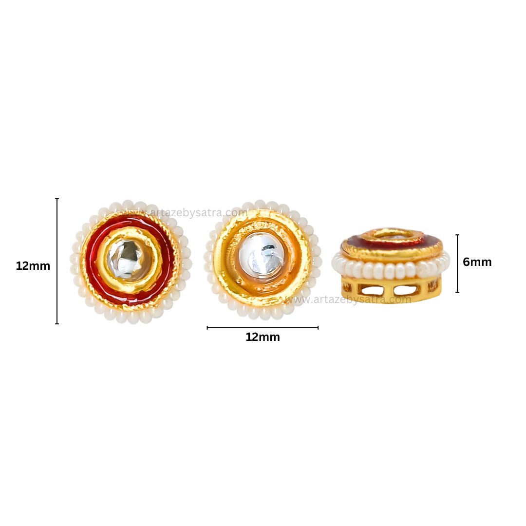 Meenakari Combo Packs | Size : 12mm | Qty : 12pcs (all color 3pcs) | C-441a
