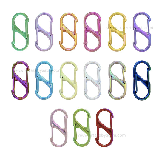 Assorted S-Biners | Size : 32mm | Qty : 6pcs | BF128