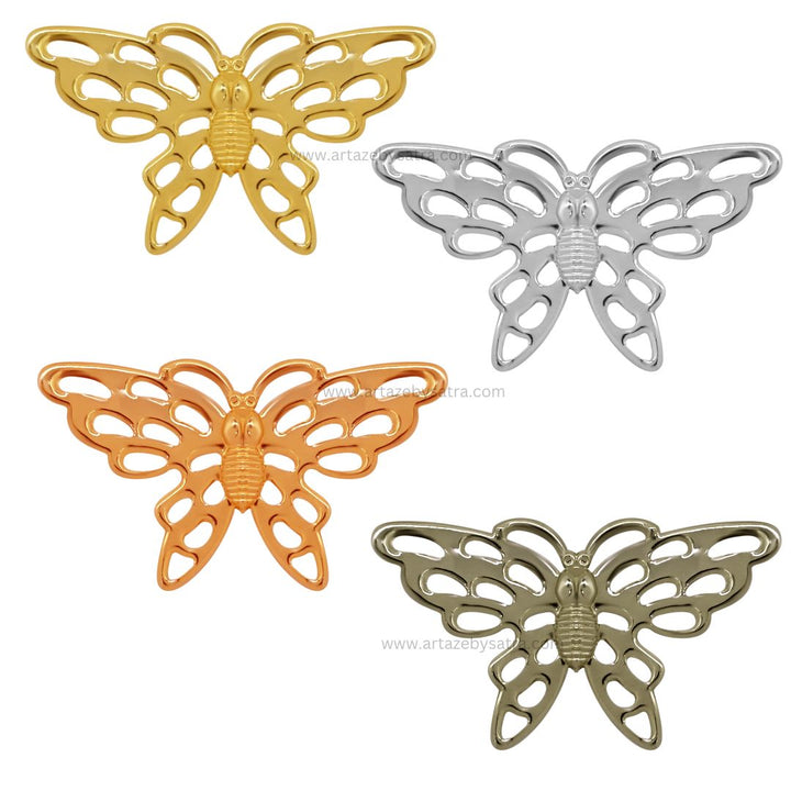 Butterfly Metal Art | Size : 41mm | 20pcs | F-6-14 | MA10