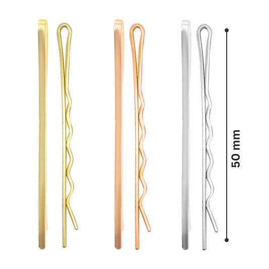 Bobby Hair Pin Hair Accessories Raw Material | Size : 50mm | Qty : 25pcs