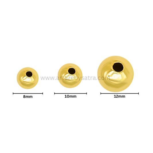 Golden CCB Plastic Beads High Quality | Qty : 50pcs | PB213