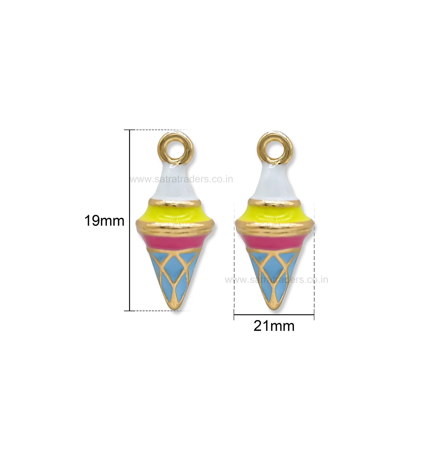 Spinning Top Charm | Size : 19mm | Qty : 1pc | CHE175