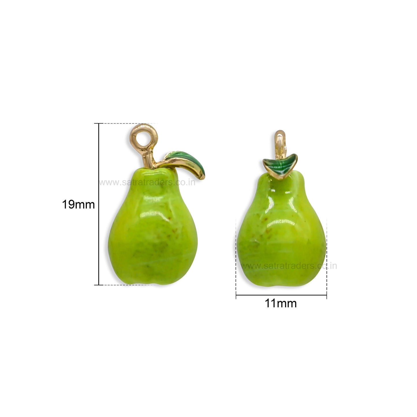 Pear Charm | Size : 19mm | Qty : 1pc | CHE195