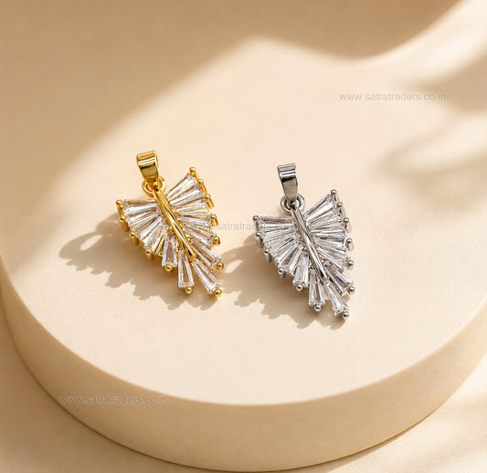 Wing shape Anti-Tarnish Charm | Size : 25mm | Qty : 1pc |CHL179