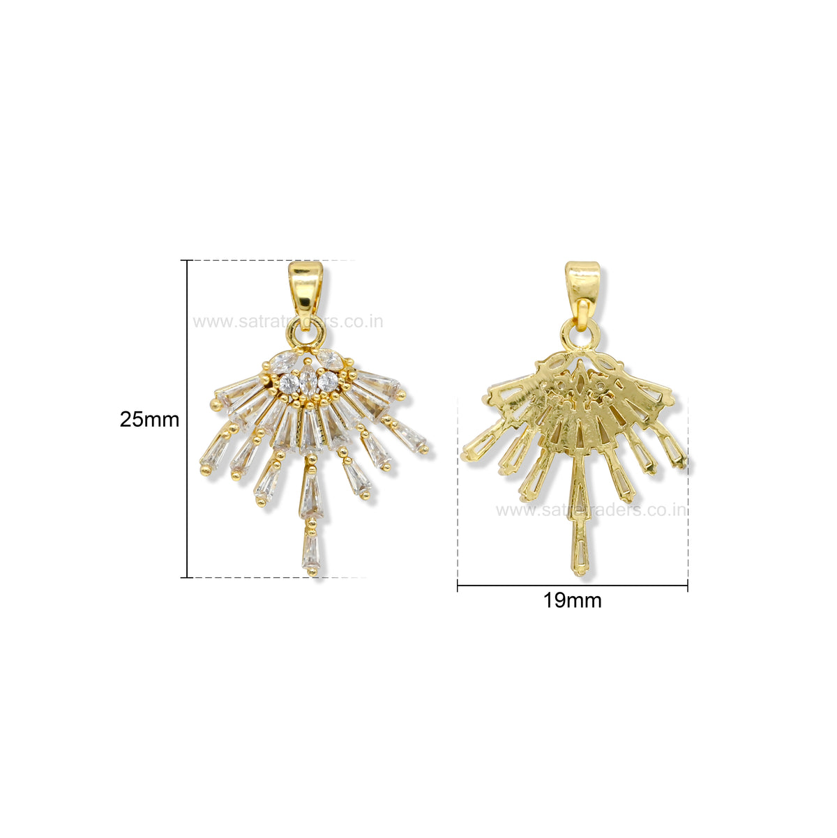 Fringe Anti-Tarnish Charm | Size : 25mm | Qty : 1pc | CHL181