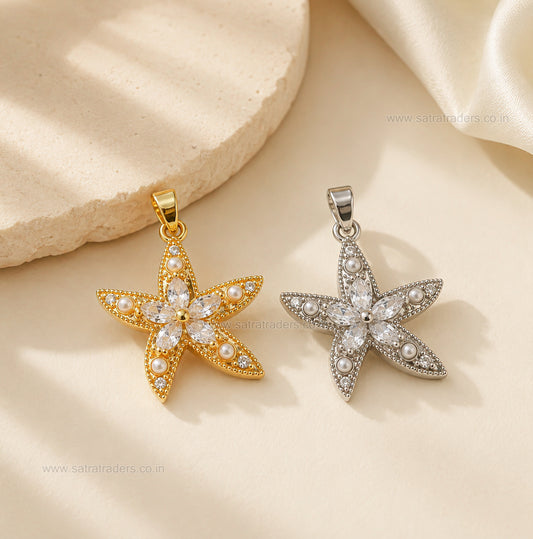 Starfish Anti-Tarnish Charm | Size : 27mm | Qty : 1pc | CHL186