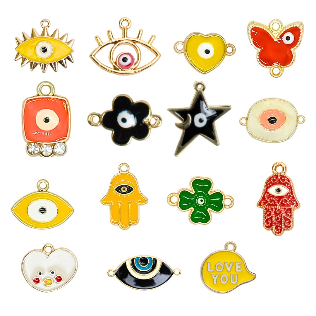Mix Evil Eye Charms | Qty : 15pcs - Group 5