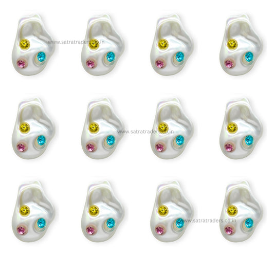 Uncut Stone Beads | Size : 15mm | Qty : 6pcs | UC31