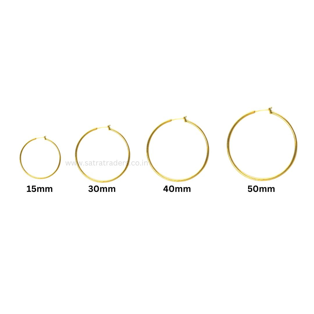 Brass Plain Bali | 6pcs | EF22