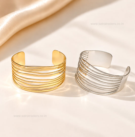 Multi-Row Layered Brass Kada | 1pc | K130