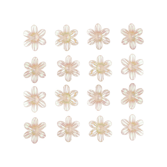 Flower Hair Accessories Single Hole | Size : 23mm | Qty : 25pcs | HA27