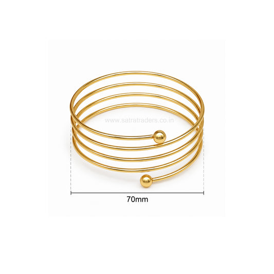 Multi-Layer Spiral Coil MS Iron Kada | 1pc | K02