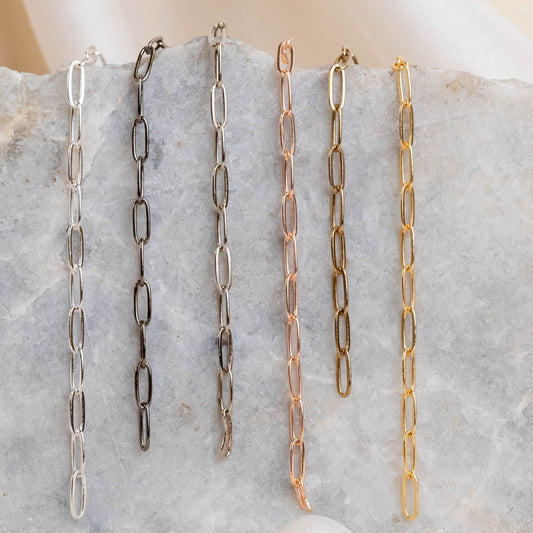 Iron Chain (Indian Plating) | Size:4x10mm | 100grm | IP07