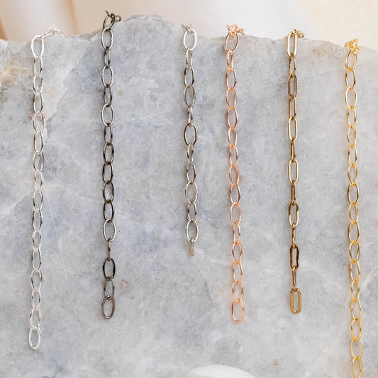 Iron Chain (Indian Plating) | Size:3x7mm | 100grm | IP06