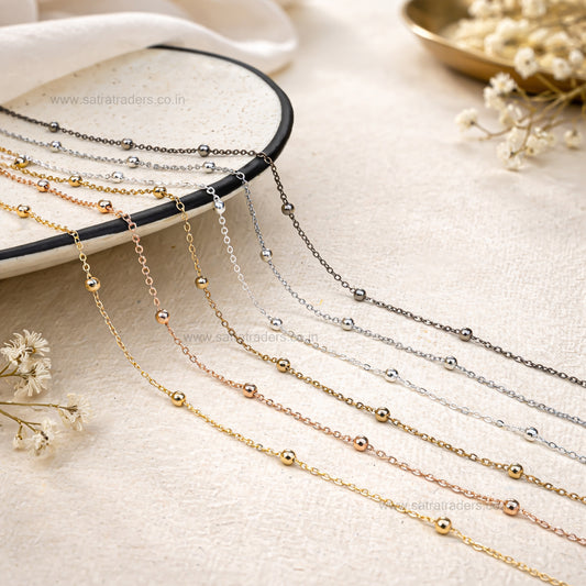 Iron Chain (Indian Plating) | Size : 2mm | Qty : 100grm | IP10