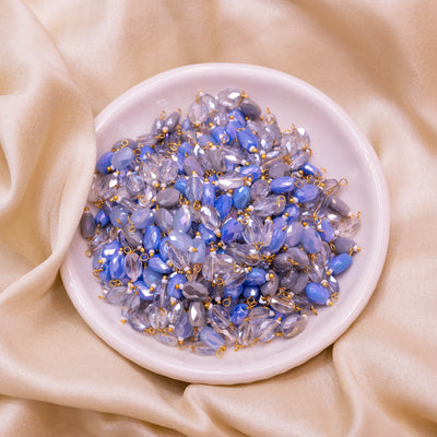 Multi-shaded Lariya Glass Beads | Size : 10mm | 20Pcs