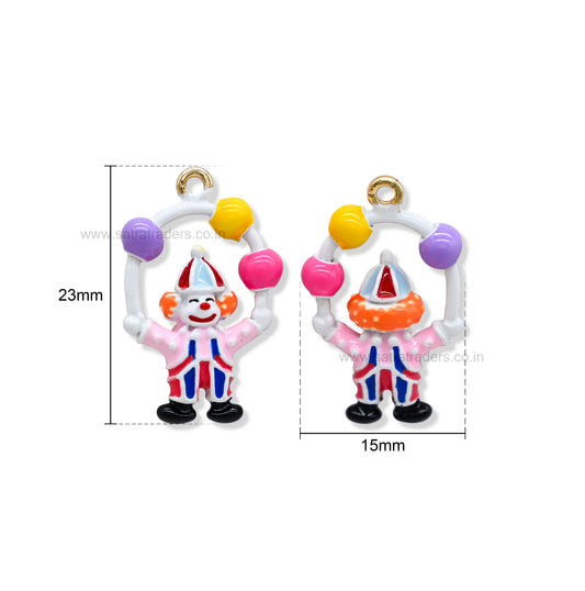 Juggling Clown Charms | Size : 23mm | Qty : 1pcs | CHE182