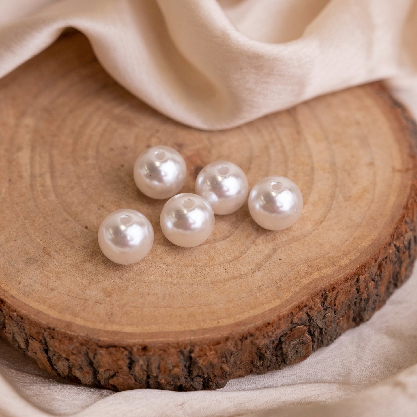 Round Shape Uncut Beads | Qty : 50pcs | UC10