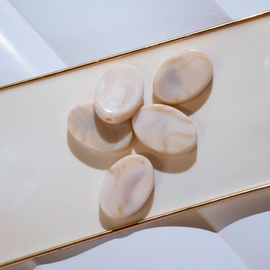 Marble Plastic Beads | Size : 34mm | PB153